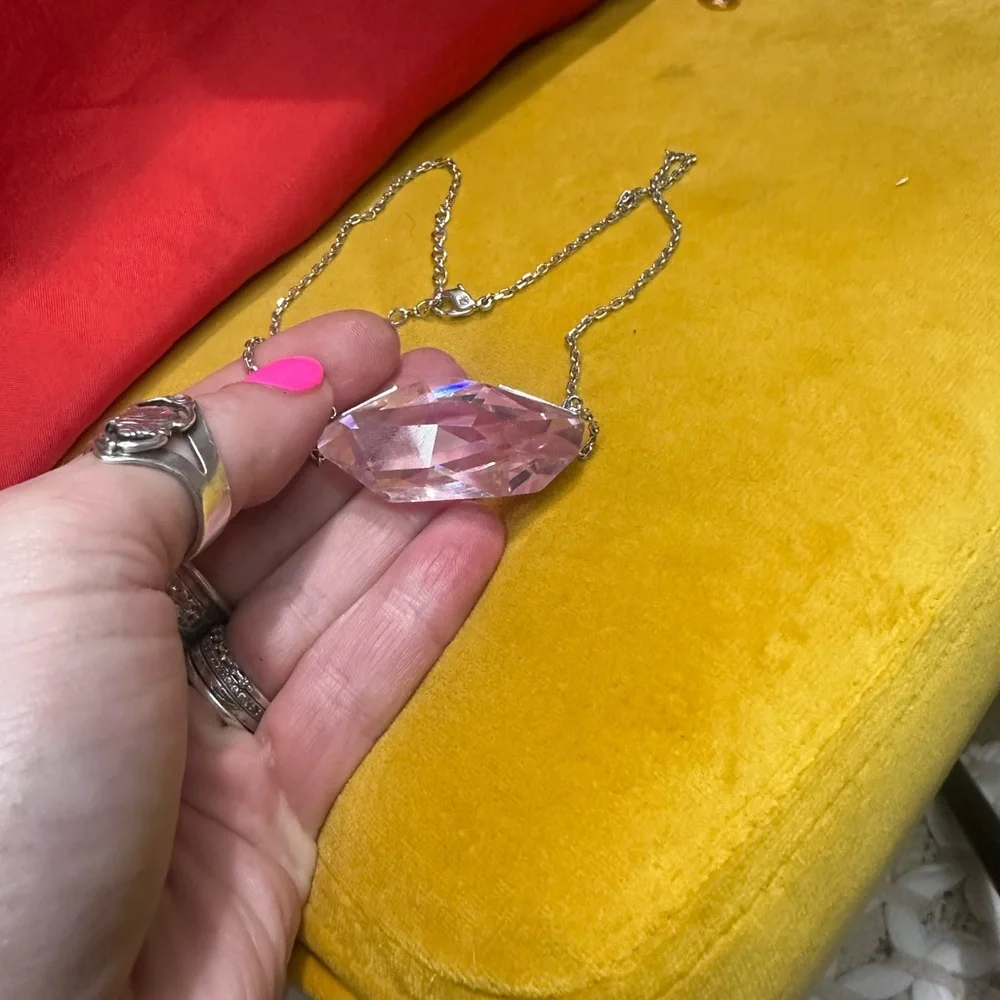 SWARVOSKI PINK Crystal statement piece